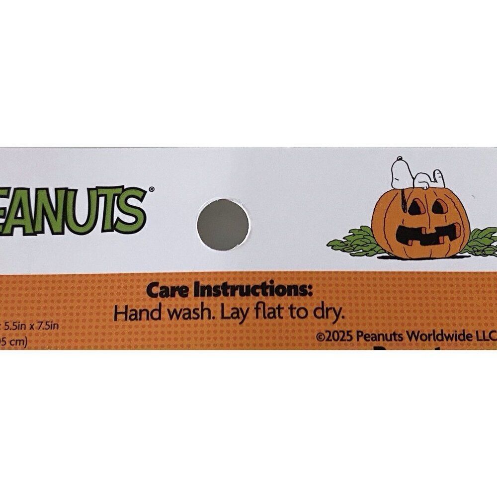 2 Pk Peanuts Halloween Snoopy Woodstock Pink Pumpkin Ghost Mini Oven‎ Mitts NEW - Picture 7 of 12